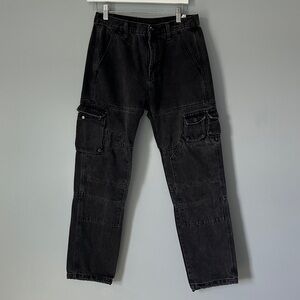 MNML Black Cargo Utility Pants - Men's 29